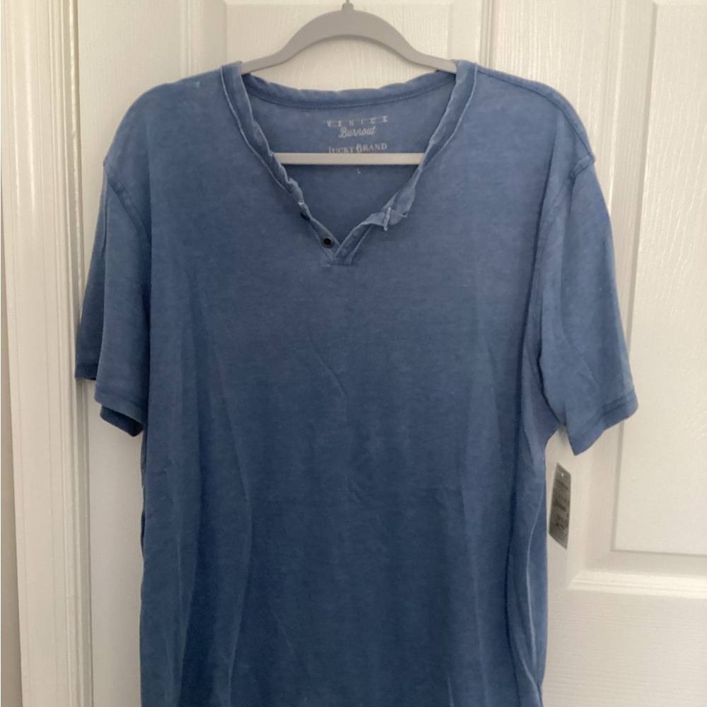 Lucky Brand Men's Blue Tee